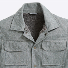 Pegasus Tweed Look Sherpa Lined Jacket - MA356